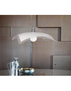 Padana Lampadari 197 Blanc Pendant Lamp napkin glass 50cm