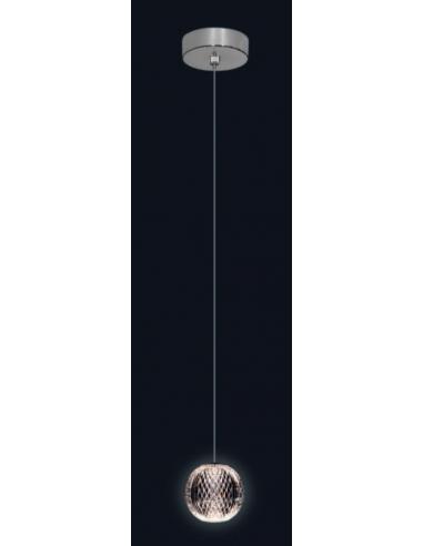 Illuminati MD20001012-1ACHR Diamante Lampada sospensione cromo sfera cristallo