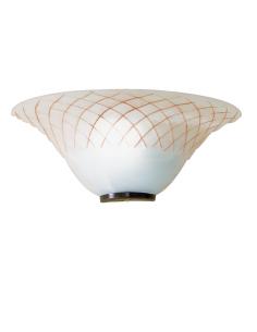 Padana 388/A Jenny Wall lamp burnished with decorated glass cup