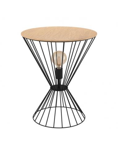 Eglo 99794 Desierto Lampada tavolo nero e legno
