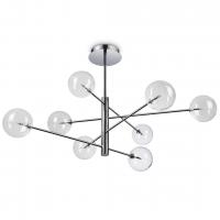 Ideal Lux 275178 Equinoxe SP8 Pendant Ceiling Lamp 8 lights chrome spheres