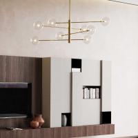 Ideal Lux 275178 Equinoxe SP8 Pendant Ceiling Lamp 8 lights chrome spheres