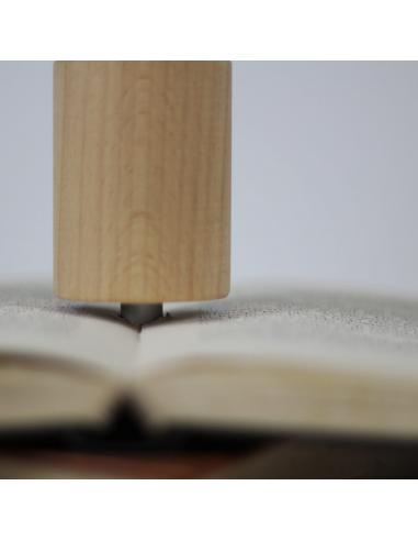 LAIT Libro Aperto Lampada da tavolo artigianale 4 libri legno lampadina  vintage