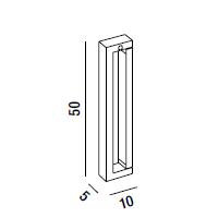 Perenz 8136 E CT Sway Mood Chargeable lamp led module 50cm corten