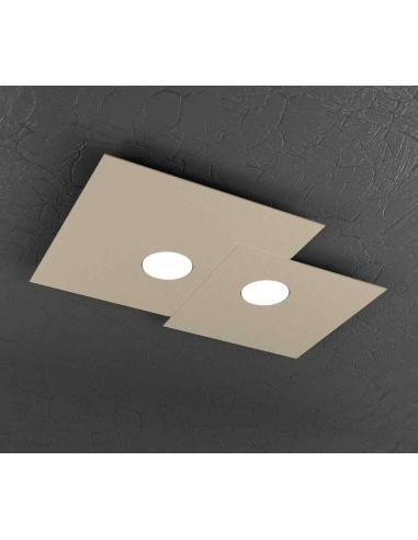 TOP LIGHT 1129/PL2 R-SA Plate Ceiling lamp sand 2 lights