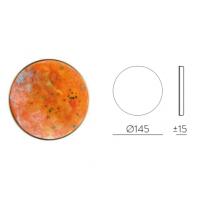 ACB Iluminacion K0003440NA Chamaleon Lampada da parete disco ceramica arancione