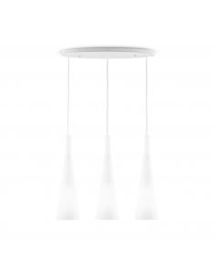 Ideal Lux 030326 Milk SP3 Pendant lamp 3 white glass cones