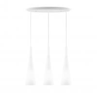 Ideal Lux 030326 Milk SP3 Pendant lamp 3 white glass cones