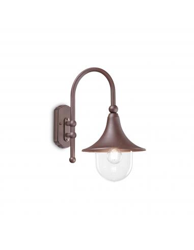Ideal Lux 246826 Cima Lampada da parete esterno caffè