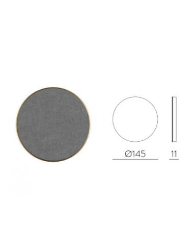 ACB Iluminacion K0003240GR Chamaleon Lampada da parete disco fonoassorbente grigio