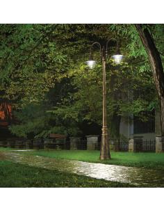 Ideal Lux 024097 Cima Lampada da terra per esterni 2 luci Nero 2