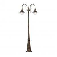 Ideal Lux 024097 Cima Lampada da terra per esterni 2 luci Nero