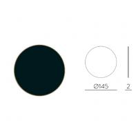 ACB Iluminacion K0003040N Chamaleon wall lamp black disk