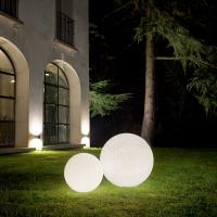 Ideal Lux 214009 Doris Lampada da terra sfera ⌀30 esterni Bianco
