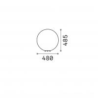 Ideal Lux 195483 Doris Outdoor floor lamp sphere ⌀48 White