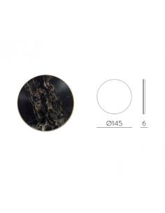 ACB Iluminacion K0003340N Chamaleon wall lamp blakc marble disk