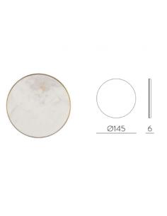 ACB Iluminacion K0003340B Chamaleon Lampada da parete disco marmo bianco