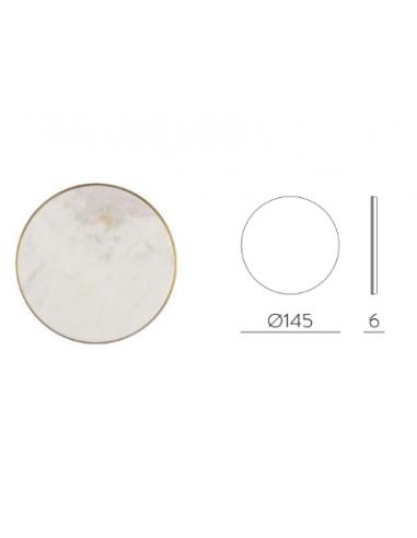 ACB Iluminacion K0003340B Chamaleon Lampada da parete disco marmo bianco