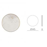 ACB Iluminacion K0003340B Chamaleon Lampada da parete disco marmo bianco