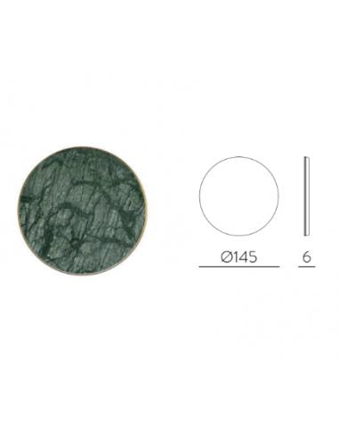 ACB Iluminacion K0003340VE Chamaleon wall lamp green marble disk