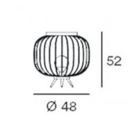 Gibas 195/65 C57 Lampada da terra tavolino Chaplin Coffee