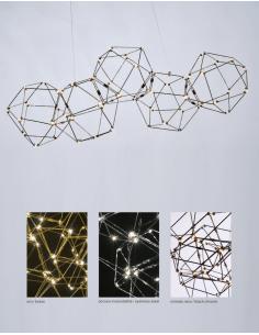 Illuminati MD18001068-5ASS Lucciola Lampada a sospensione Led Acciaio inossidabile 2