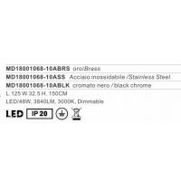 Illuminati 18001068-10ABLK Lucciola Lampada a sospensione Led Nero