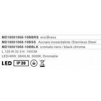 Illuminati MD18001068-10BBRS Lucciola Pendant lamp Led Gold