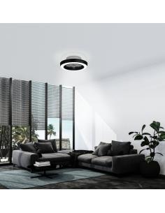 Eglo 35096 Sazan Led Ceiling Fan Black and White 2