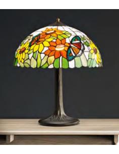 Perenz B321 Sunflower Base lampada da tavolo vetro Tiffany