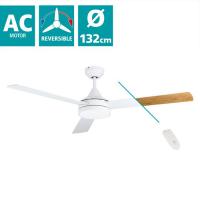 Eglo 35079 Sesimbra Ceiling fan with light 3 shovels white