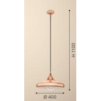 Eglo 94742 Coretto 2 Copper steel suspension lamp Ø40