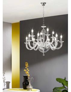 Ondaluce LP.RAVEL/8-NERO Ravel Suspension lamp 8 lights black 2