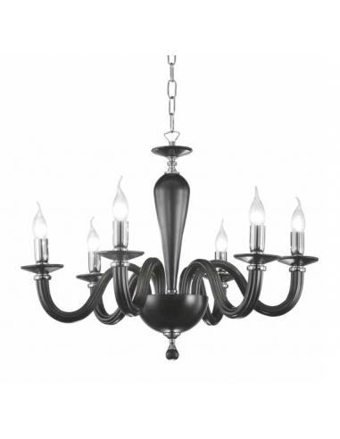 Ondaluce LP.RAVEL/8-NERO Ravel Suspension lamp 8 lights black