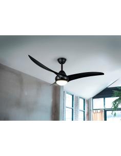 Trio Lighting Reality 67142132 Alesund Ceiling fan 3 blades Ø115 LED Matt Black
