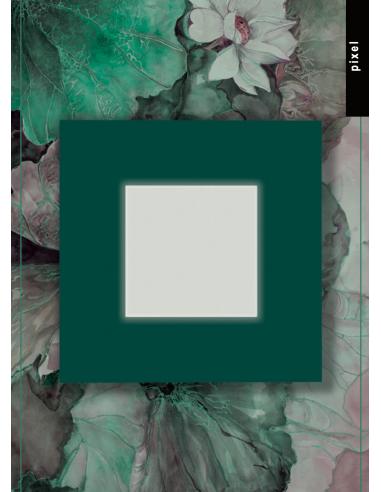 Exclusive Light Pixel Q50 Lampada da soffitto parete LED 50cm Verde Bosco