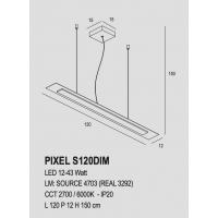 Exclusive Light Pixel S120DIMVB Green Forest LED pendant lamp