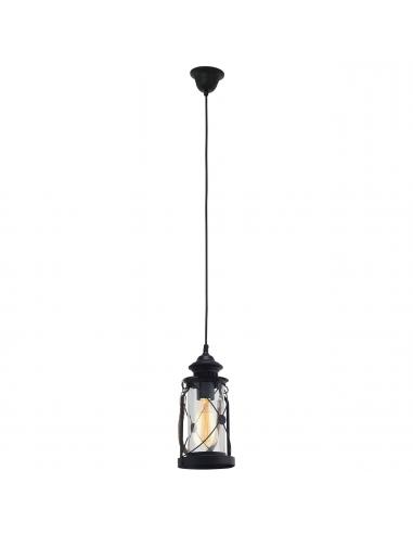Eglo 49213 Bradford Suspension lamp clear glass lantern