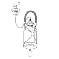 Eglo 49213 Bradford Suspension lamp clear glass lantern