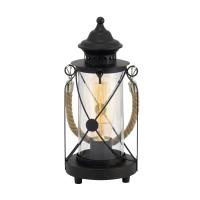 Eglo 49283 Bradford Table lamp vintage lantern glass