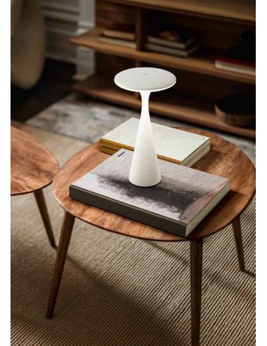 Perenz 8118 B CT Elliot Lampada da tavolo ricaricabile led bianca