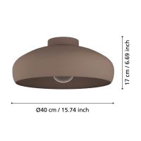 Eglo 900359 MOGANO Indoor ceiling lamp mocha