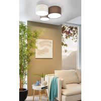 Eglo 97479 PASTORE Lampada da soffitto 3 luci antracite marrone bianco