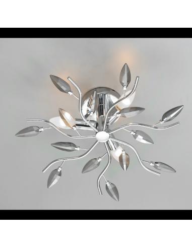 Affralux 2086 C Plafoniera Crystallivs Cromo 3 Luci D43