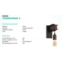 Eglo 43152 TOWNSHEND 4 Wall lamp rusty beam