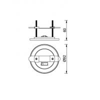 Mantra 7855 Elsa Recessed Pendant Lamp Base white