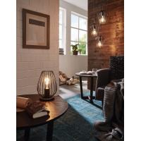 Eglo 49481 NEWTOWN Lampada da tavolo per interni acciaio nero