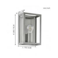 Eglo 94827 Alamonte Outdoor wall lamp grey steel
