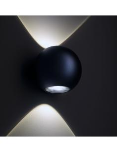 Vivida 0021.10.NE DIM WN Skyfall Wall lamp black biemission sphere
