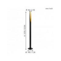 Eglo 97584 BARBOTTO Black and gold floor lamp